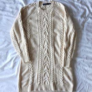POLO RALPH LAUREN cable knit sweater dress